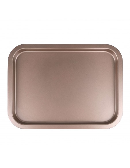 TEGLIA RETTANGOLARE BASSA GRIGIO GOLD 39X28X2 CM