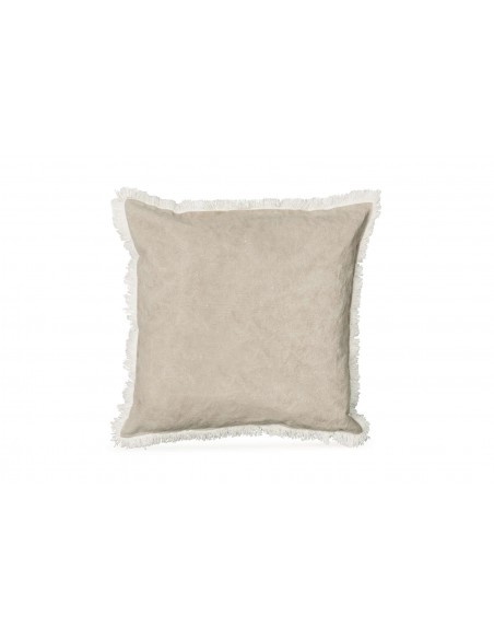 CUSCINO 65X65CM 830GR NOCCIOLA CON FRANGE