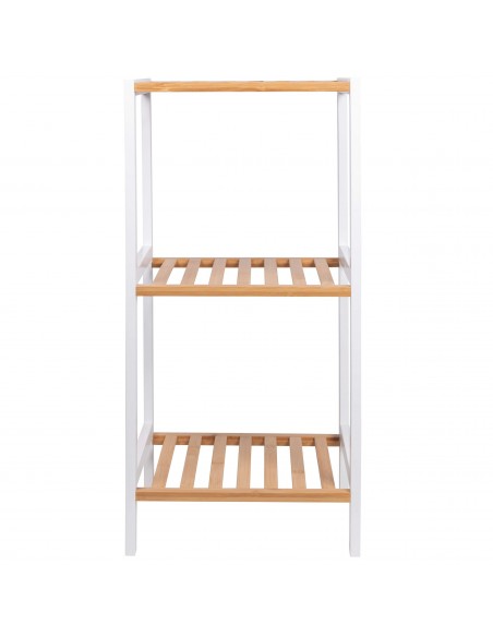 MOBILETTO BAGNO 3 RIPIANI BIANCON NATURALE 35X30X70