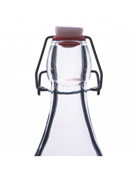 BOTTIGLIA 1LT VETRO TONDA TRASPARENTE