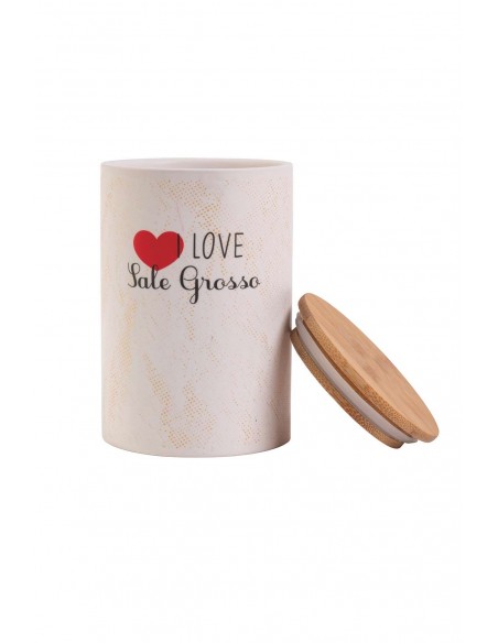 I LOVE BARATTOLO SALE GROSSO D10XH15CM 700GR
