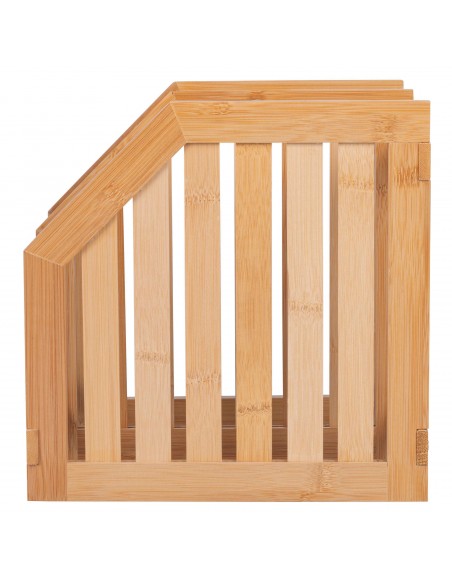 MENSOLA AD ANGOLO IN BAMBOO 3 RIPIANI 25X25X23