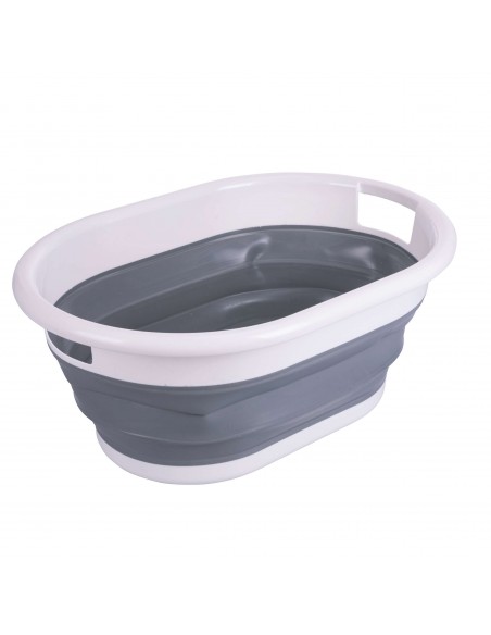 CESTA BIANCHERIA PIEGHEVOLE  PP E TPR 3 COLORI ASSORTITI