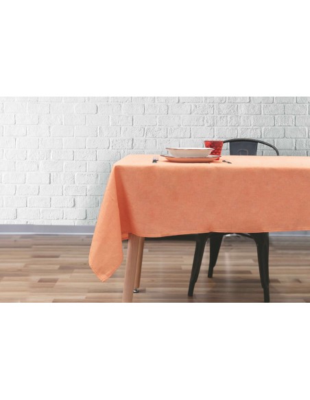 TOVAGLIA ANTIMACCHIA PASTELLO ARANCIONE 140X240CM