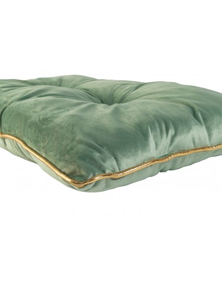 CUSCINO VELLUTO 42X63CM 500GR SALVIA C BORDO ORO