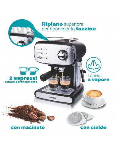 MACCHINA ESPRESSO PER POLVERE E CIALDE MACCHINA ESPRESSO PER POLVERE E CIALDE