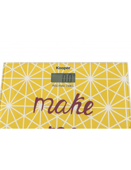 BILANCIA PESAPERSONE VETRO TEMPERATO MAKE ME HAPPY