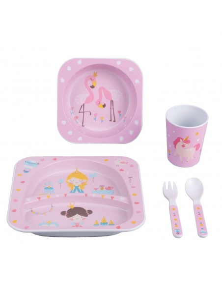 SET PAPPA 5PZ. QUADRATO 2 COLORI ASSORTITI