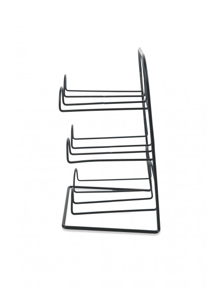 PORTABOTTIGLIE IN FERRO NERO PER 6 B0TTIGLIE