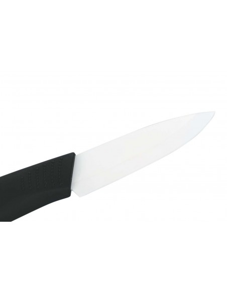 COLTELLO CERAMICA SPELUCCHINO 17.5CM MANICO NERO