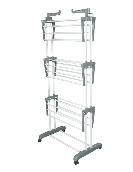 STENDINO TORRE METALLO/PLASTICA GRIGIO