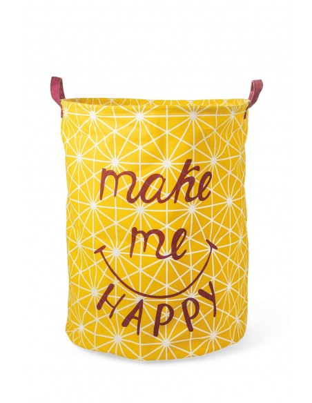 CESTA P/BIANCHERIA 40X50 CON SCRITTE 4 COLORI ASSORTITI