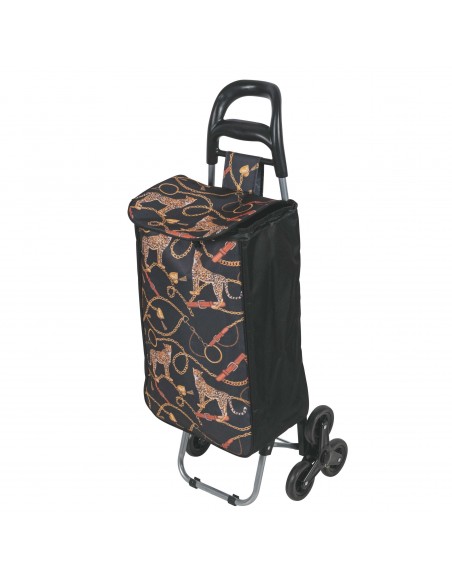 CARRELLO SPESA CATENE 6 RUOTE 4 COLORI ASSORTITI