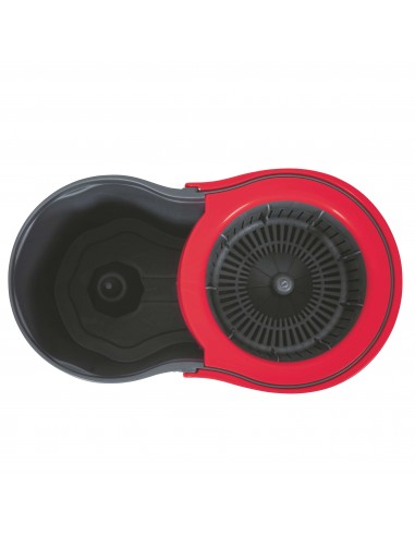 SUPER MOP ROTANTE GRIGIO BORDO ROSSO SUPER MOP ROTANTE GRIGIO BORDO ROSSO