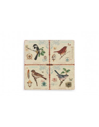 BIRDS MATTONELLA 20X20CM  4 COLORI... BIRDS MATTONELLA 20X20CM  4 COLORI...