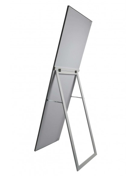 SPECCHIO DA TERRA CON CORNICE 40X160 NERO LUCIDO