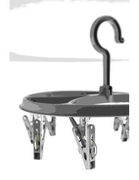 STENDIBIANCHERIA PER INTIMO CON 12 PINZE GRIGIO