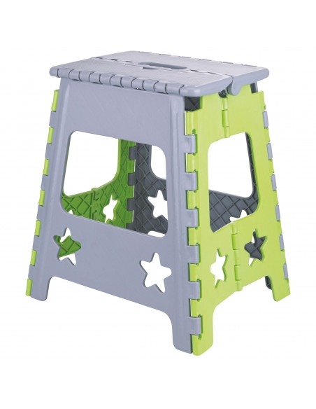 SGABELLO PIEGHEVOLE PLASTICA 36X29X39CM 4 COLORI ASSORTITI
