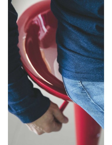 SGABELLO BAR ROSSO 42X44X67/88 CM SGABELLO BAR ROSSO 42X44X67/88 CM