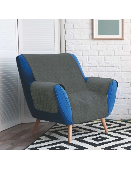 COPRIPOLTRONA EFFETTO VELLUTO 159X183CM 5 COLORI ASSORTITI