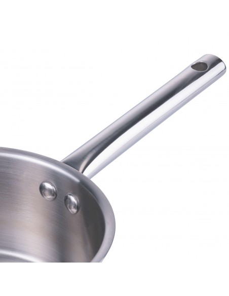 CASSERUOLA  16 CON MANICO ACCIAIO CON COPERCHIO