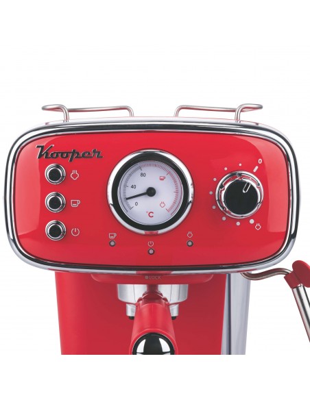 MACCHINA CAFFE ESPRESSO ROSSA 1100W