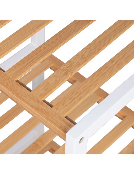 MOBILETTO BAGNO 4 RIPIANI,BIANCO/NATURAL 35X30X100