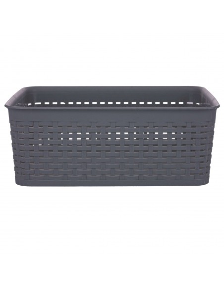 CESTINO PLASTICA  2 COLORI ASSORTITI  31X24,5X11,5 CM