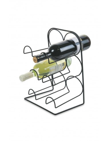 PORTABOTTIGLIE IN FERRO NERO PER 6... PORTABOTTIGLIE IN FERRO NERO PER 6...