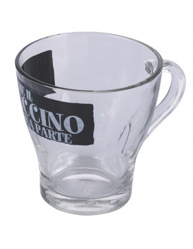 SET 2 MUGS BUON CAPPUCCINO VETRO SET 2 MUGS BUON CAPPUCCINO VETRO