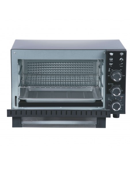 FORNO ELETTRICO 38L 1800W NERO VENTILATO CON LUCE