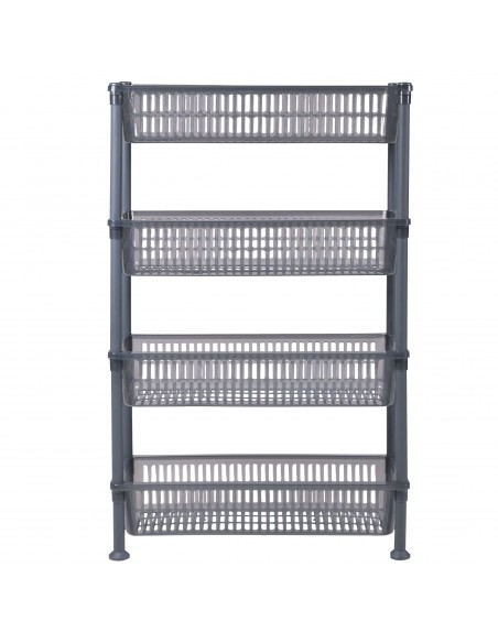 CARRELLO SLIM 4 RIPIANI RETTANGOLARE 2 COLORI ASSORTITI