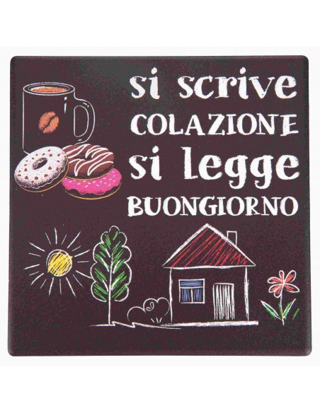 SI SCRIVE SI LEGGE MATTONELLA DEC. 11X11CM 6 COLORI ASSORTITI