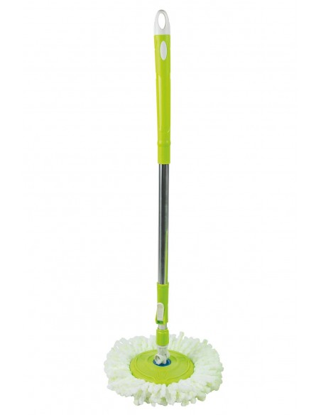 SUPER MOP VERDE 120CM CESTELLO IN ACCIAIO CON RUOTE