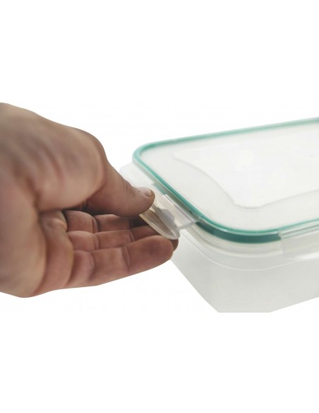 CONTENITORE ERMETICO 2 SCOMPARTI RETT.2 LT VERDE