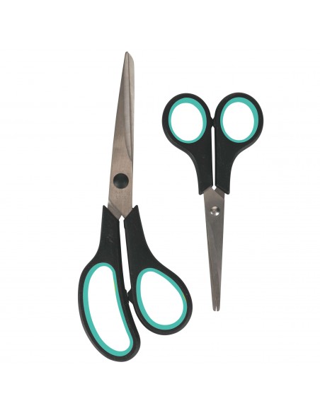 SET 2 FORBICI  6 COLORI ASSORTITI
