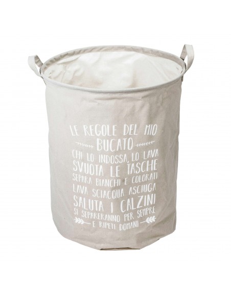 CESTA P/BIANCHERIA 40X50CM REGOLE 6 COLORI ASSORTITI