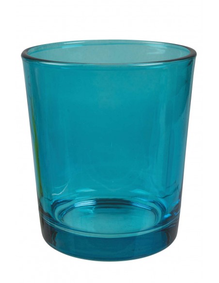 SET 6 BICCHIERI VETRO 370 ML 6 COLORI ASSORTITI