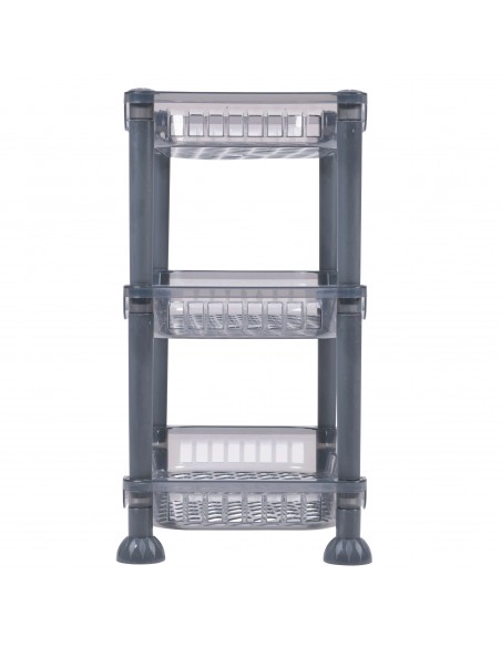 MINI SCAFFALE 3 RIPIANI RETTANGOLARE 2 COLORI ASSORTITI