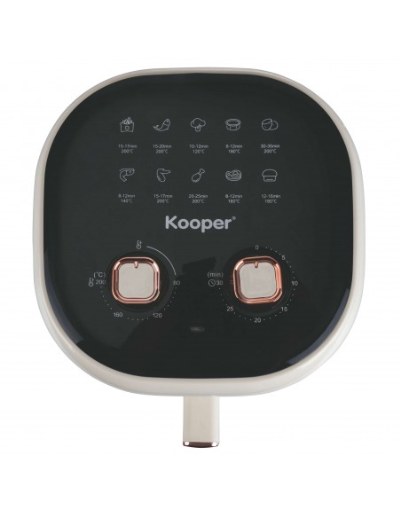 FRIGGITRICE ARIA 5,5LT 1400W AVORIO E MANOPOLE ORO