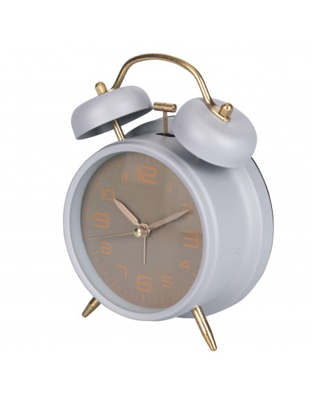 SVEGLIA METALLO MECCANICA 11.5X5.5X15CM 3 COLORI ASSORTITI