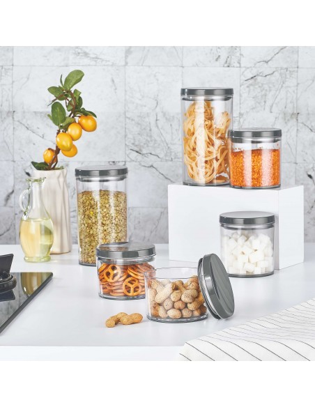 BARATTOLO IN PLASTICA 0,8LT 2 COLORI ASSORTITI