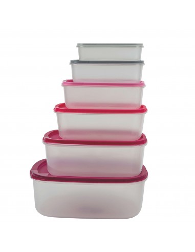 SET 6 CONTENITORI RETTANGOLARI CON... SET 6 CONTENITORI RETTANGOLARI CON...