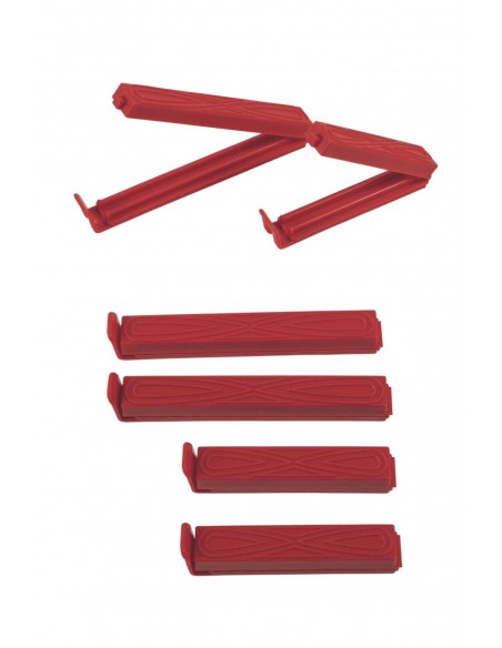 SET 6 MOLLETTE CHIUDI PACCO 4 COLORI ASSORTITI