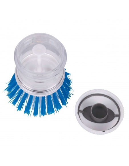 SPAZZOLINA LAVAPIATTI CON SERBATOIO 2 COLORI ASSORTITI