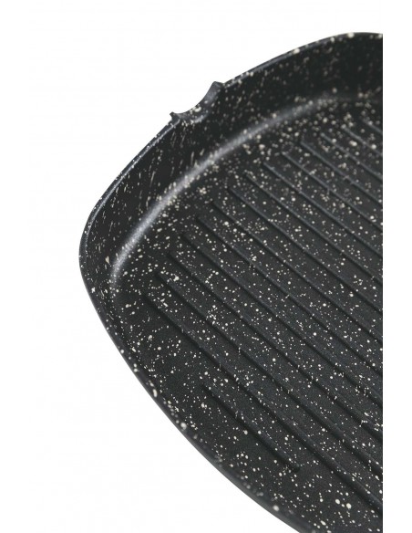 BISTECCHIERA 24X24 MANICO PIEGH.INDUZIONE NERA