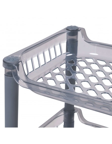 MINI SCAFFALE 3 RIPIANI RETTANGOLARE 2 COLORI ASSORTITI