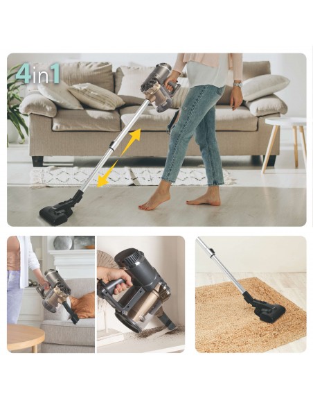 AIRONE 2.0 ASPIRAPOLVERE 600W GR./PERLA TELESCOP