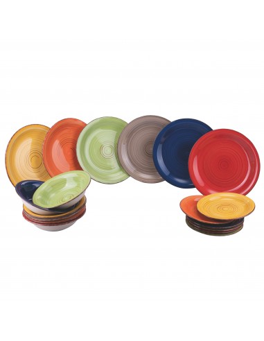 CANCUN SET TAVOLA 18 PZ 6 COLORI... CANCUN SET TAVOLA 18 PZ 6 COLORI...