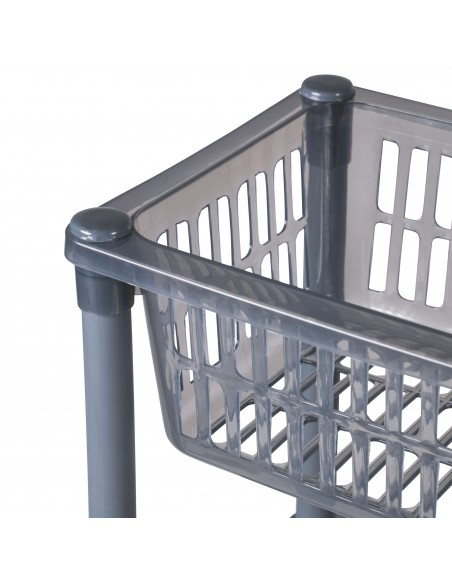 CARRELLO SLIM 4 RIPIANI RETTANGOLARE 2 COLORI ASSORTITI